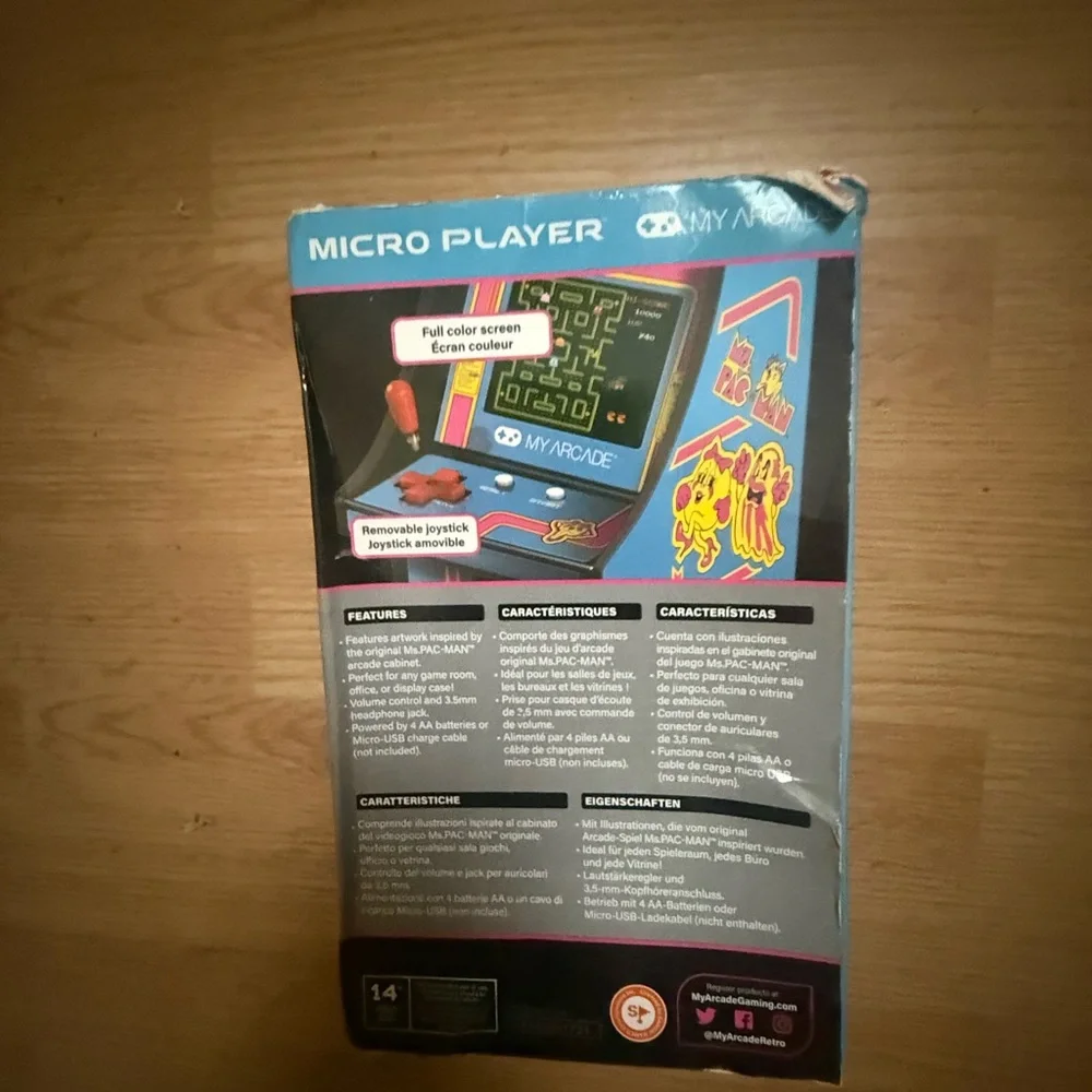 Vintage Pac-Man Arcade Game Box